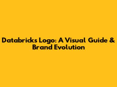 Databricks Logo: A Visual Guide & Brand Evolution