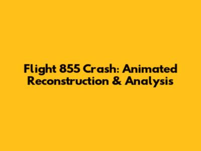 Flight 855 Crash: Animated Reconstruction & Analysis
