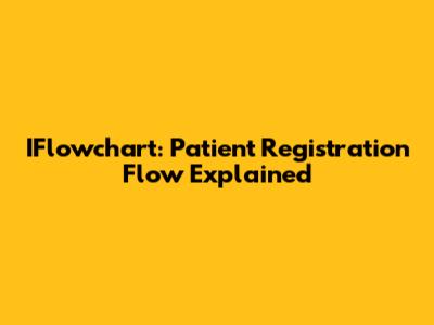 IFlowchart: Patient Registration Flow Explained