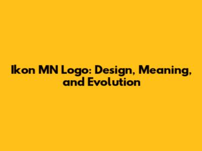 Ikon MN Logo: Design, Meaning, and Evolution