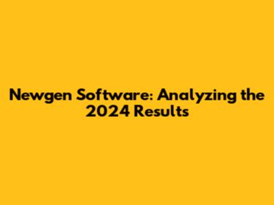 Newgen Software: Analyzing the 2024 Results