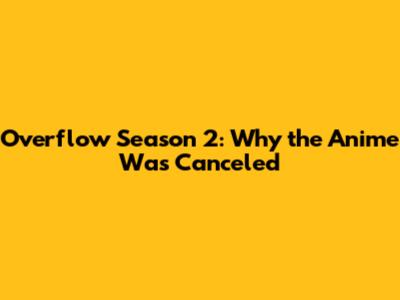 Overflow Season 2: Why the Anime Was Canceled
