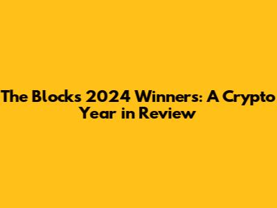 The Block's 2024 Winners: A Crypto Year in Review