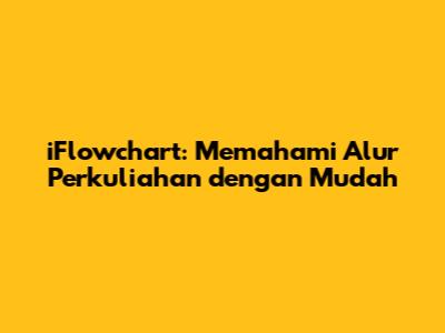 iFlowchart: Memahami Alur Perkuliahan dengan Mudah